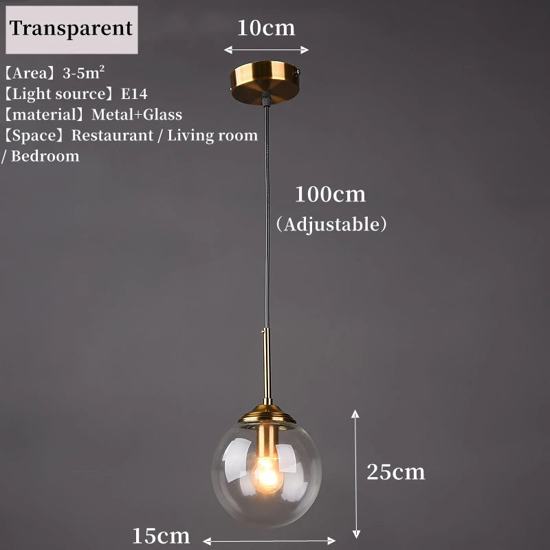 Modern Luxury Metal Chandelier Hanging Lamp